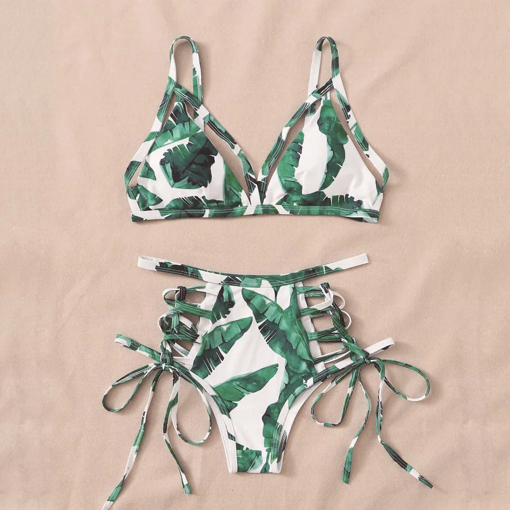 Vintage Cutout Bikini