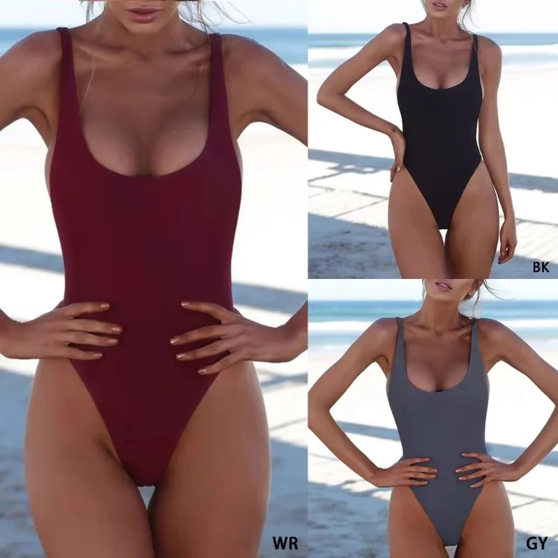 One Piece Solid Monokini