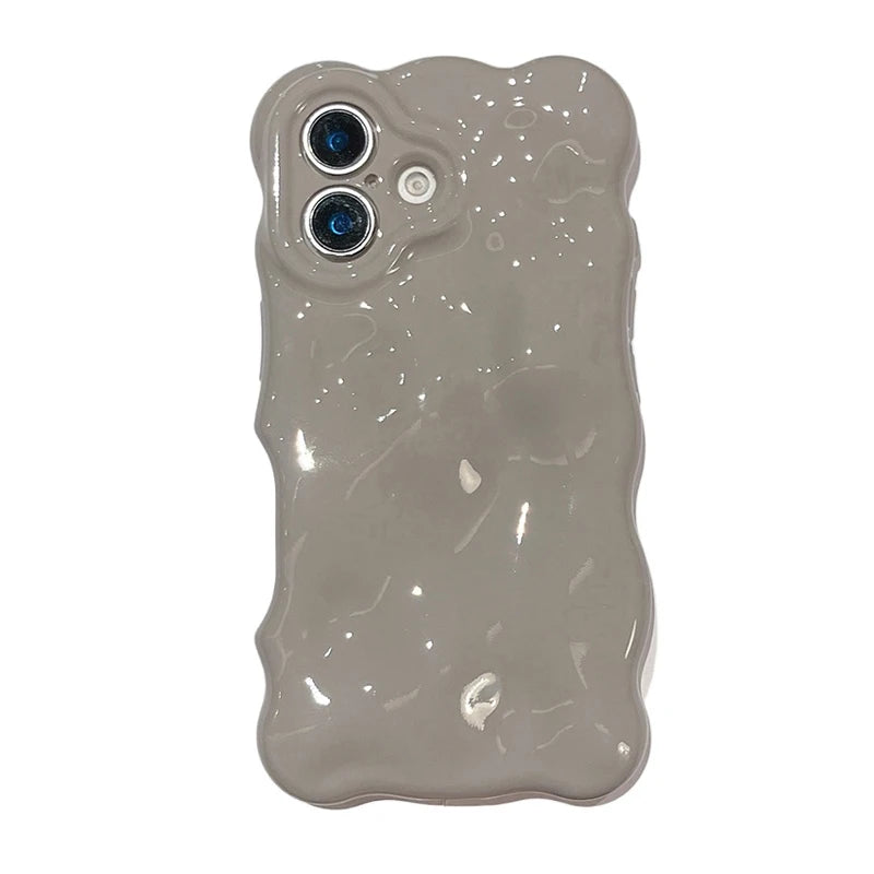 Grey 3D Bubble Wave Phone Case