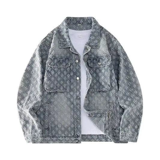 Denim Jacquard Jacket