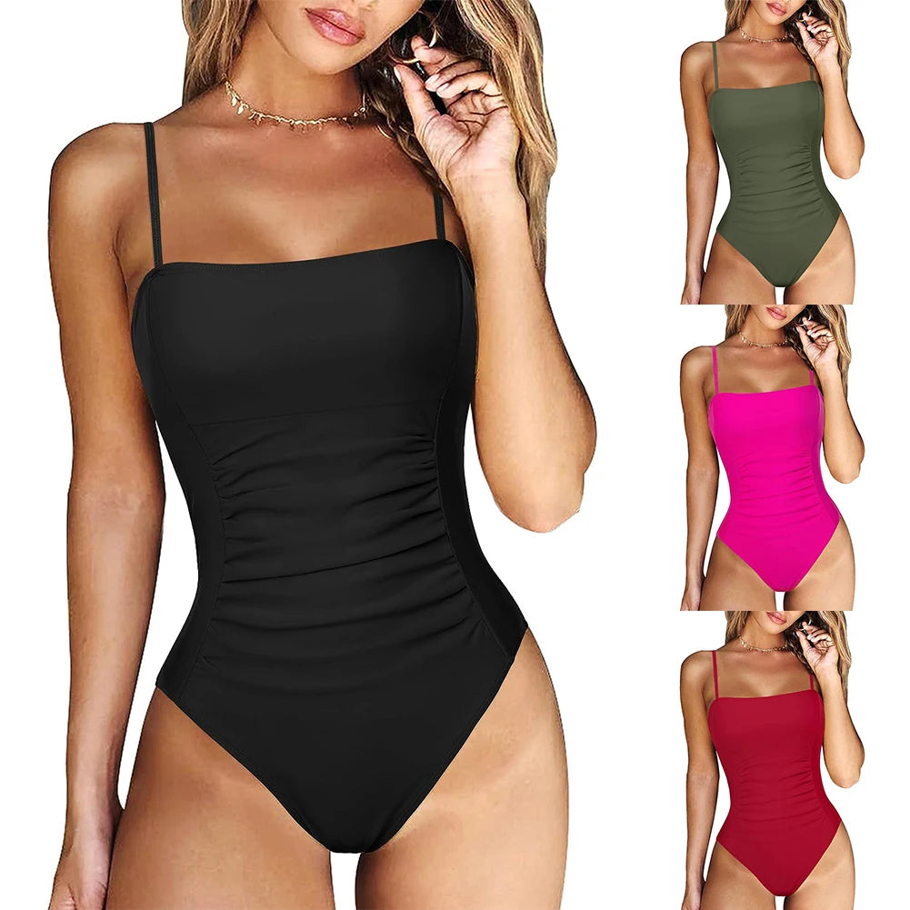 One Piece Tie Back Swimsuit