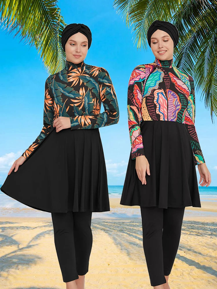 3PCS Burkini Swimwear