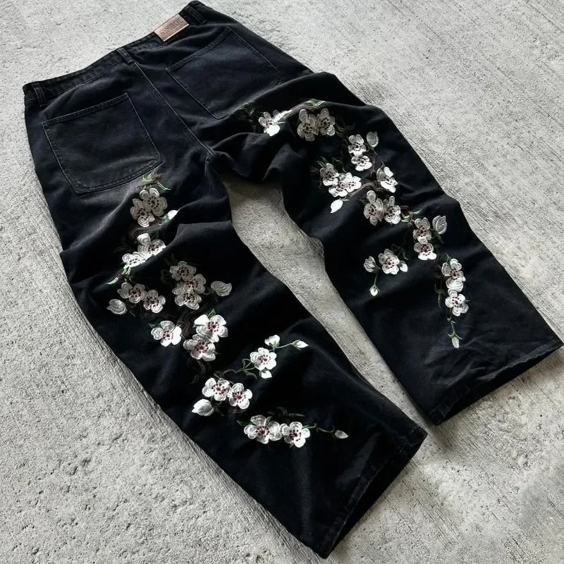 Front Pocket Cherry Blossom Jeans