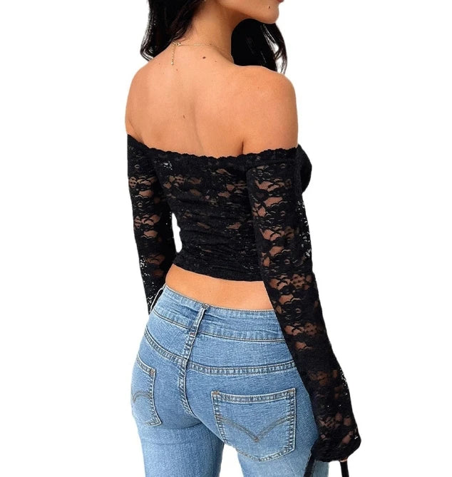 Long Sleeve Lace Top