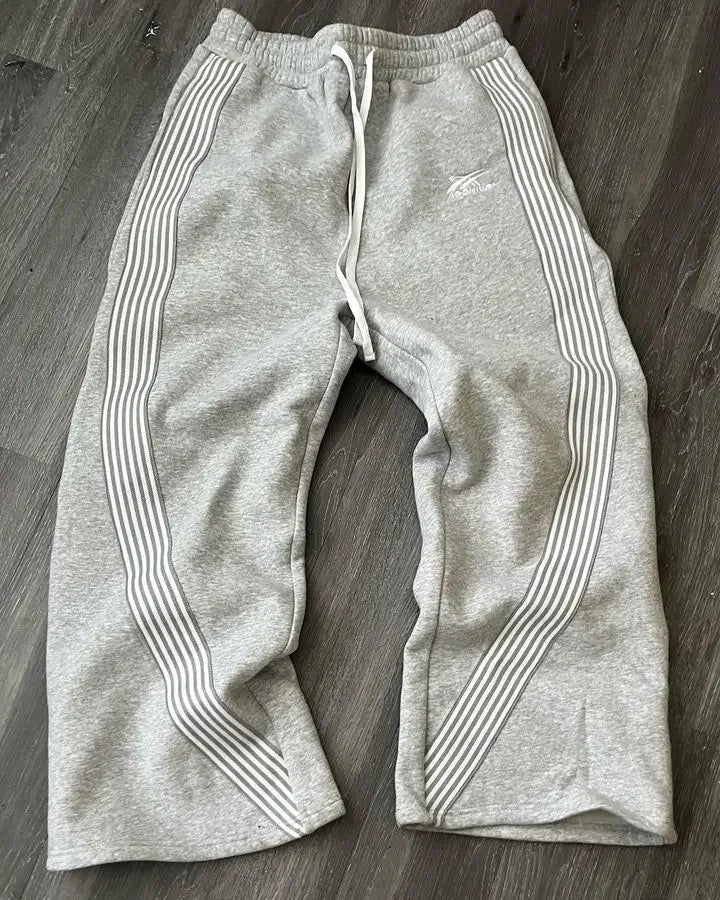 Wide Leg Multi Striped Sweatpants