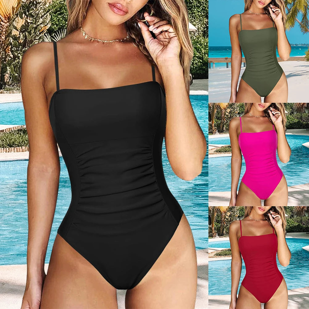 One Piece Tie Back Swimsuit