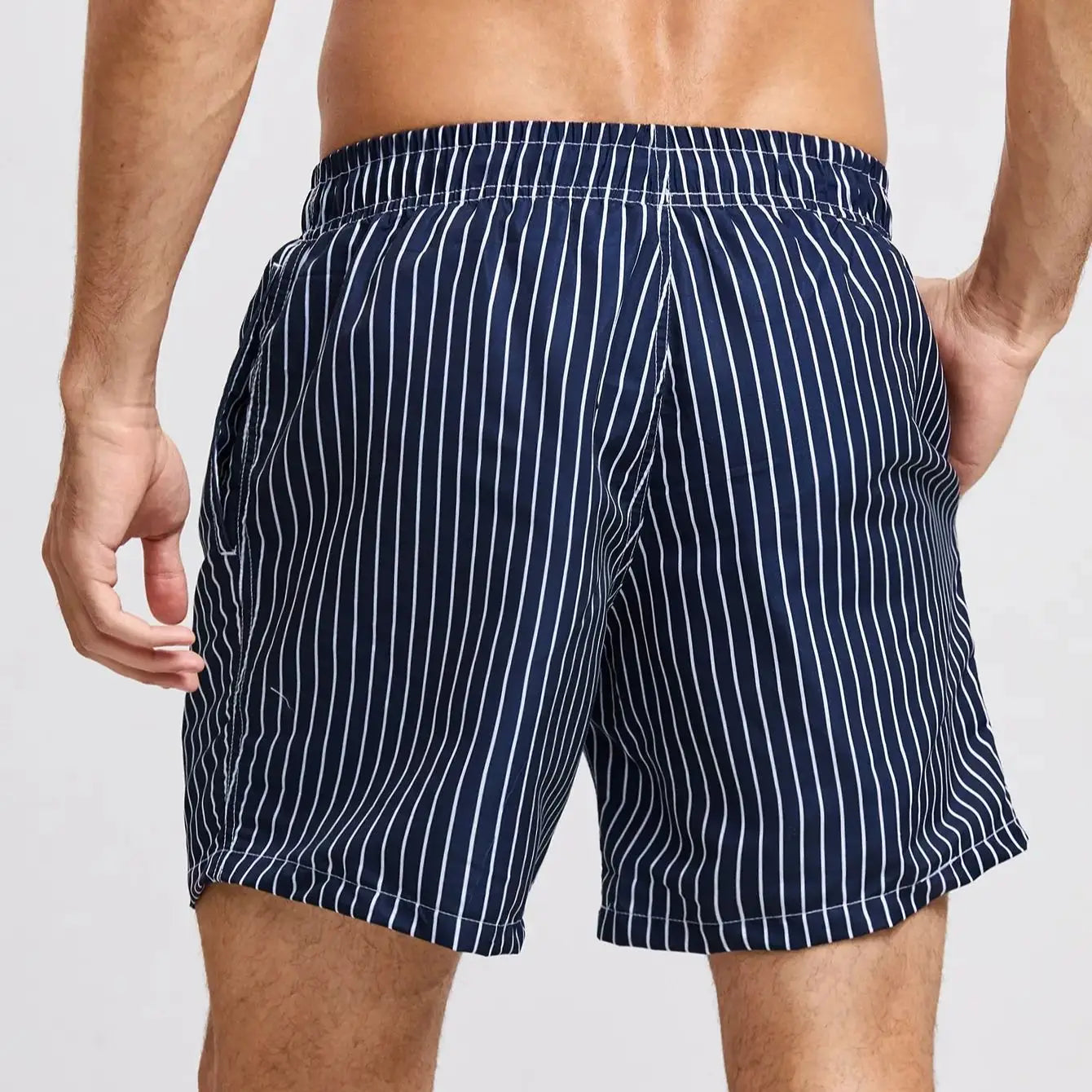 Striped Swim Trunks