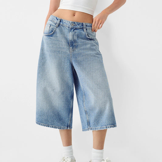 Denim Bermuda Shorts